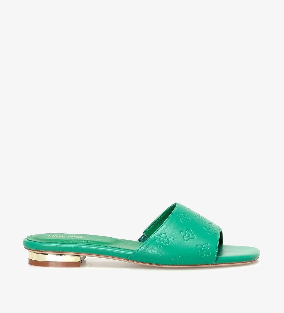 VALLES 4FX Yeşil Kadın Düz Terlik - Görsel 1