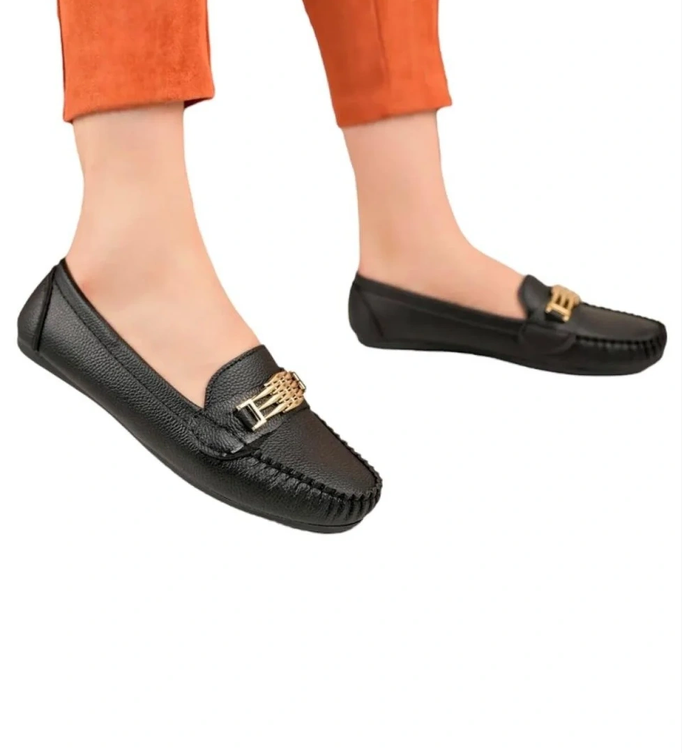 Kadın Hafif Taban Günlük Rahat Babet SİYAH - Görsel 1