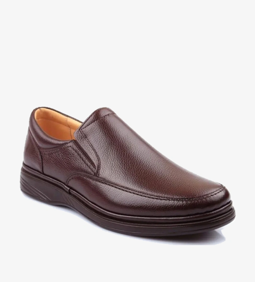 Ekinci Ekinci Kahverengi 101-24 Hakiki Deri Anatomik Lastikli Erkek Ayakkabı Flo'da! Kahverengi - 1. görsel