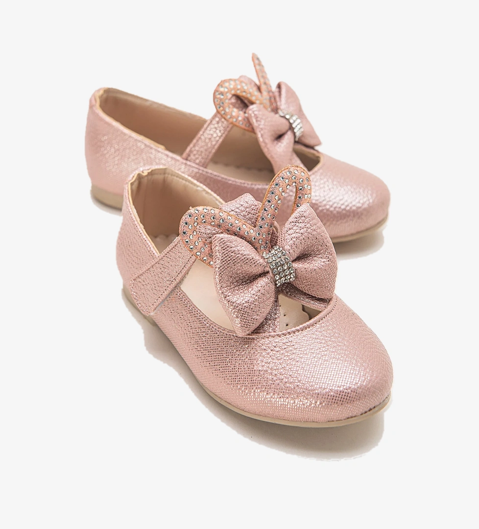 Kız Çocuk Pudra Fashion Babet - Görsel 1