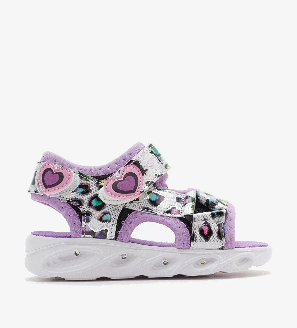 Mnpc Kız Çocuk Lila Işıklı Anatomik Hafif Spor Sandalet model görseli