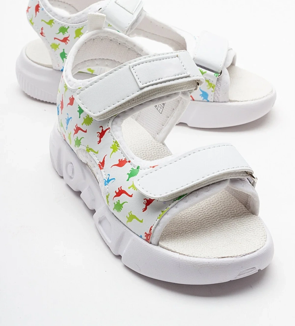 Erkek Çocuk Beyaz Anatomik Spor Sandalet