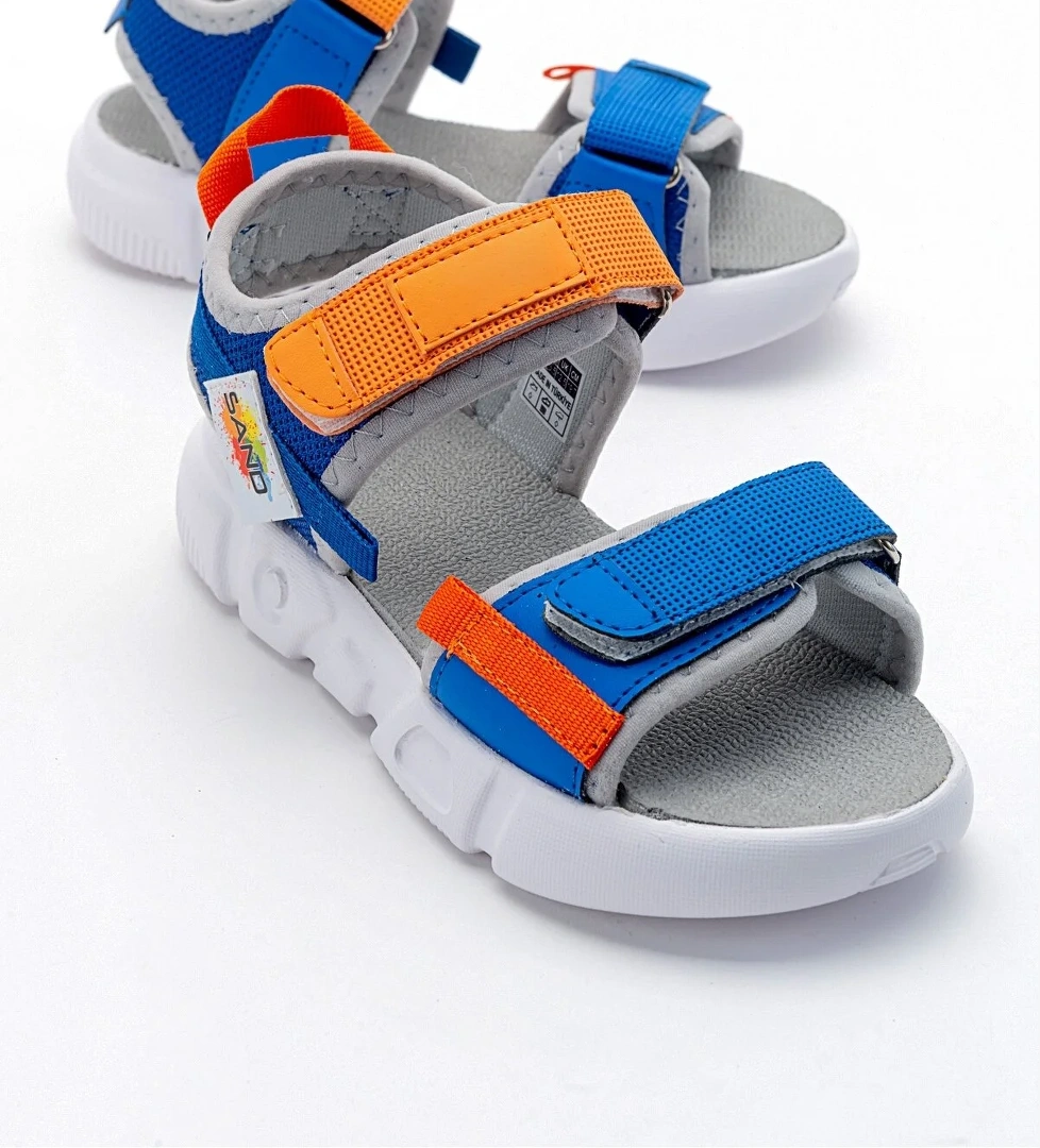 Mnpc Erkek Çocuk Saks Siyah Mavi Anatomik Hafif Spor Sandalet model görseli