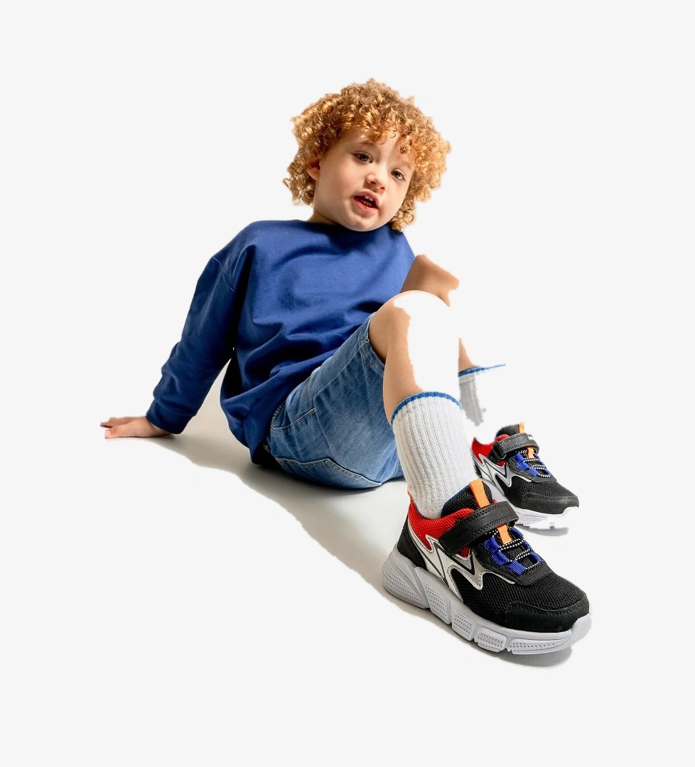 Erkek Çocuk Siyah Günlük Spor Ayakkabı