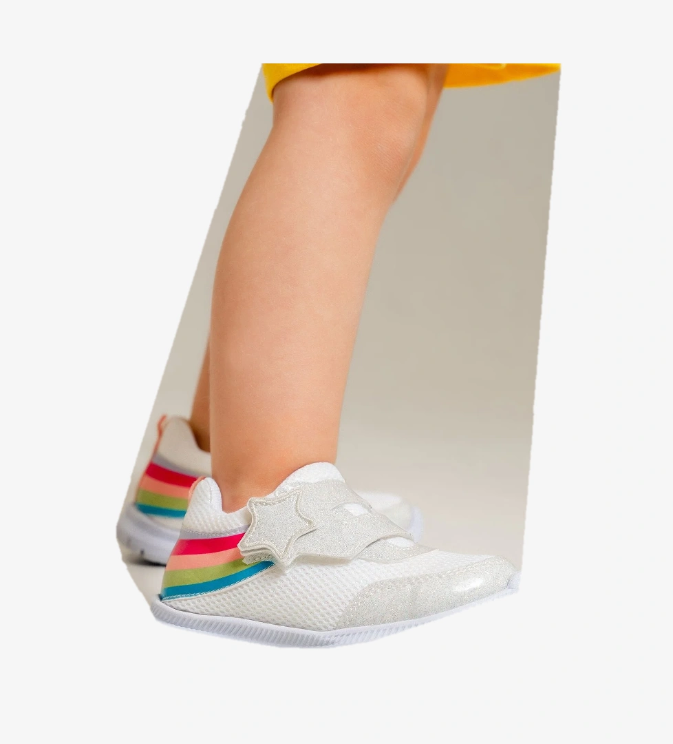 Kız Çocuk Beyaz Günlük Spor Ayakkabı