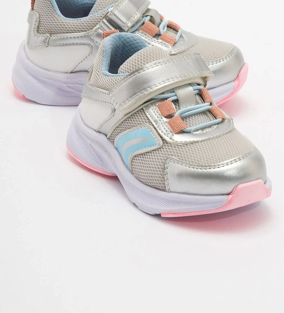 Kız Çocuk Gümüş Günlük Spor Ayakkabı