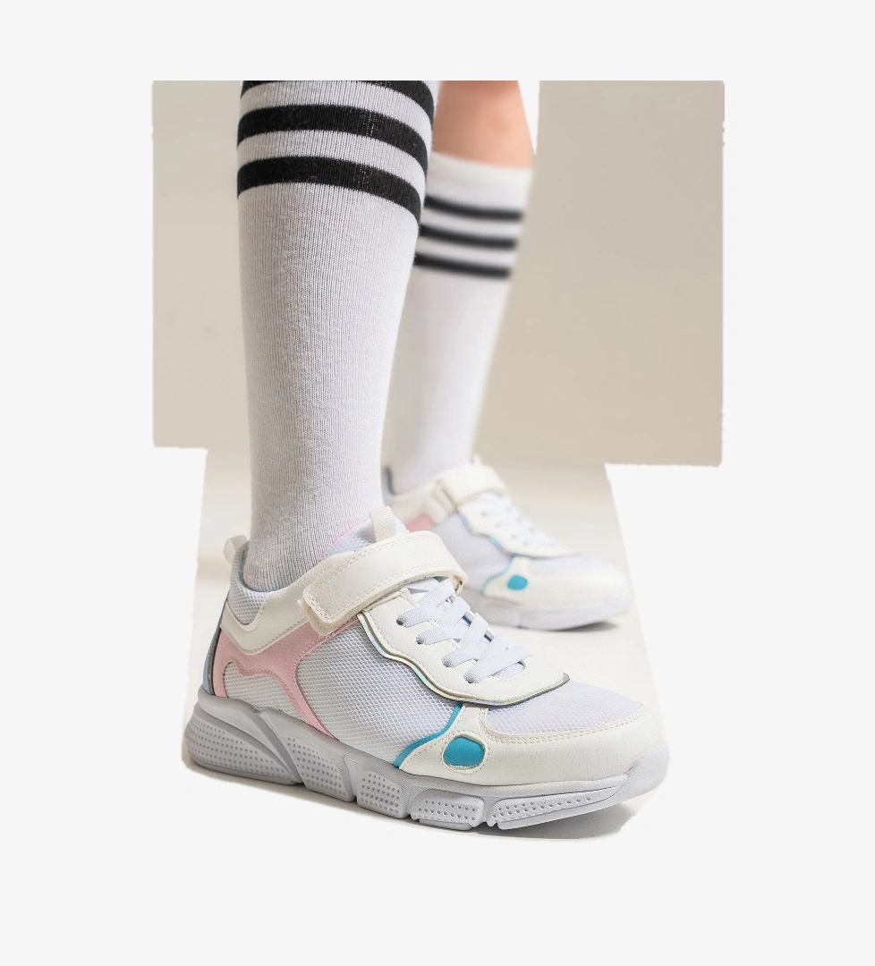 Kız Çocuk Beyaz Günlük Spor Ayakkabı