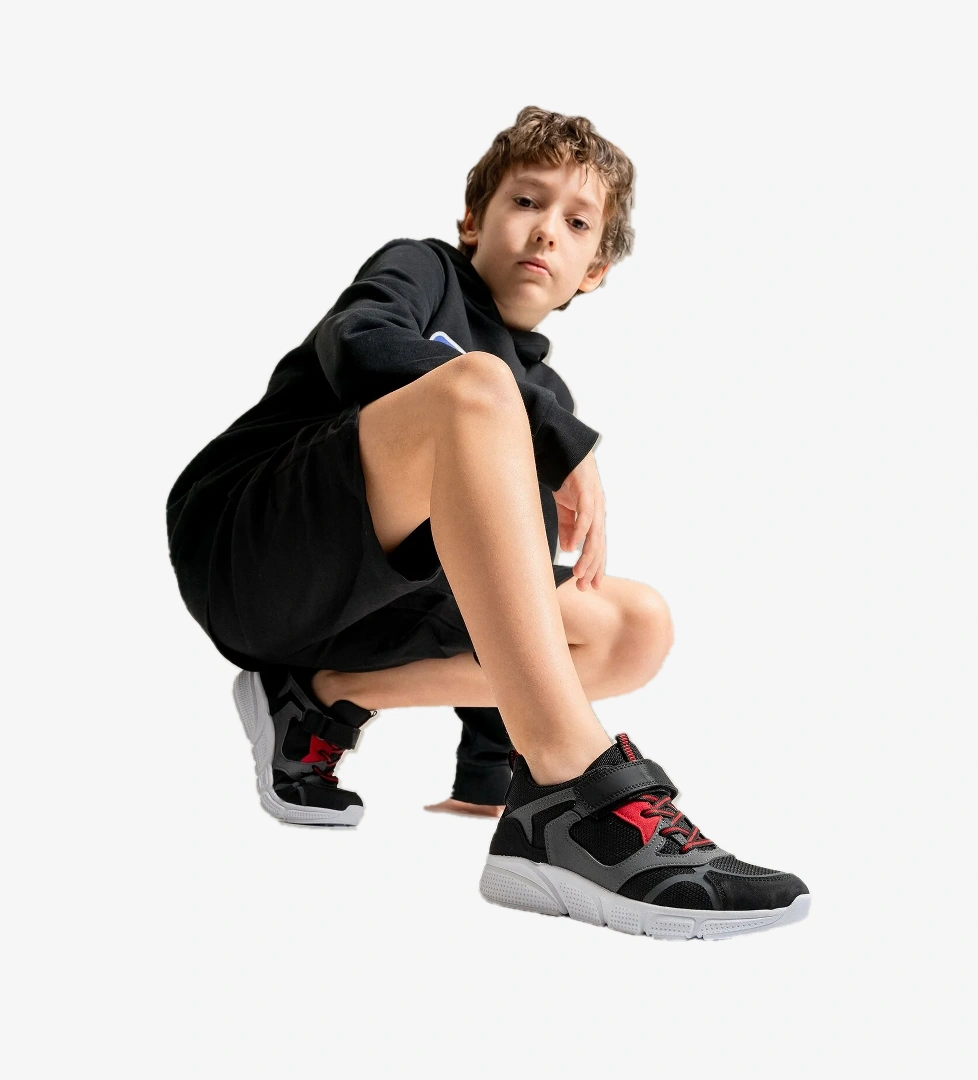 Erkek Çocuk Siyah Günlük Spor Ayakkabı