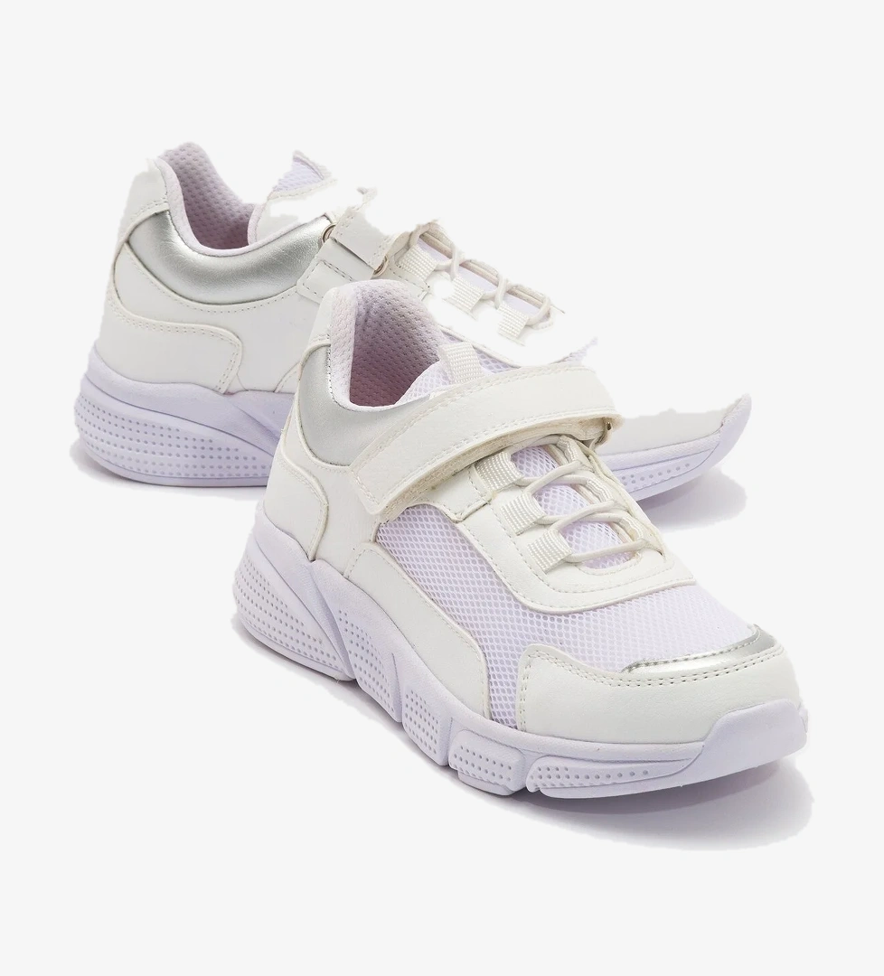 Kız Çocuk Beyaz Günlük Spor Ayakkabı - Görsel 1