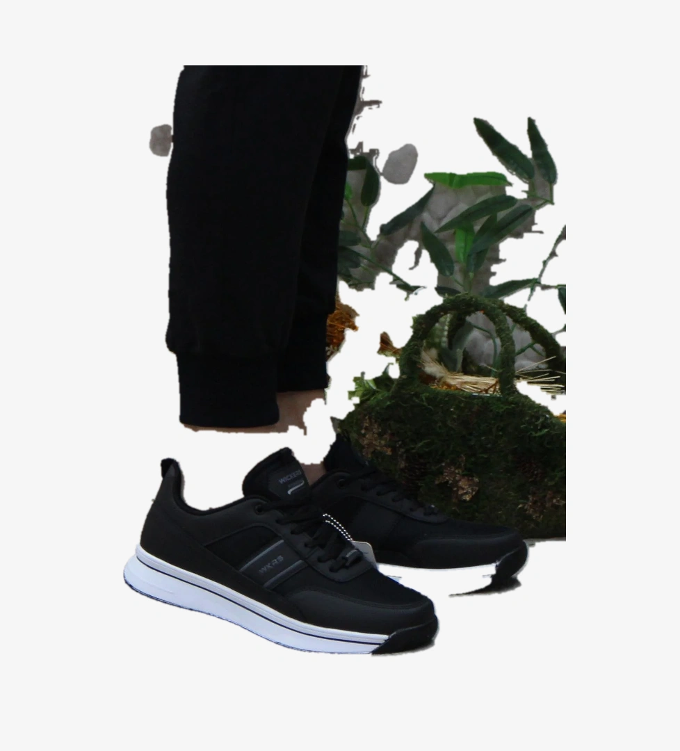 Fort 2649 Wks 2649 Siyah Beyaz Anatomik Rahat Sneaker Erkek Ayakkabı model görseli