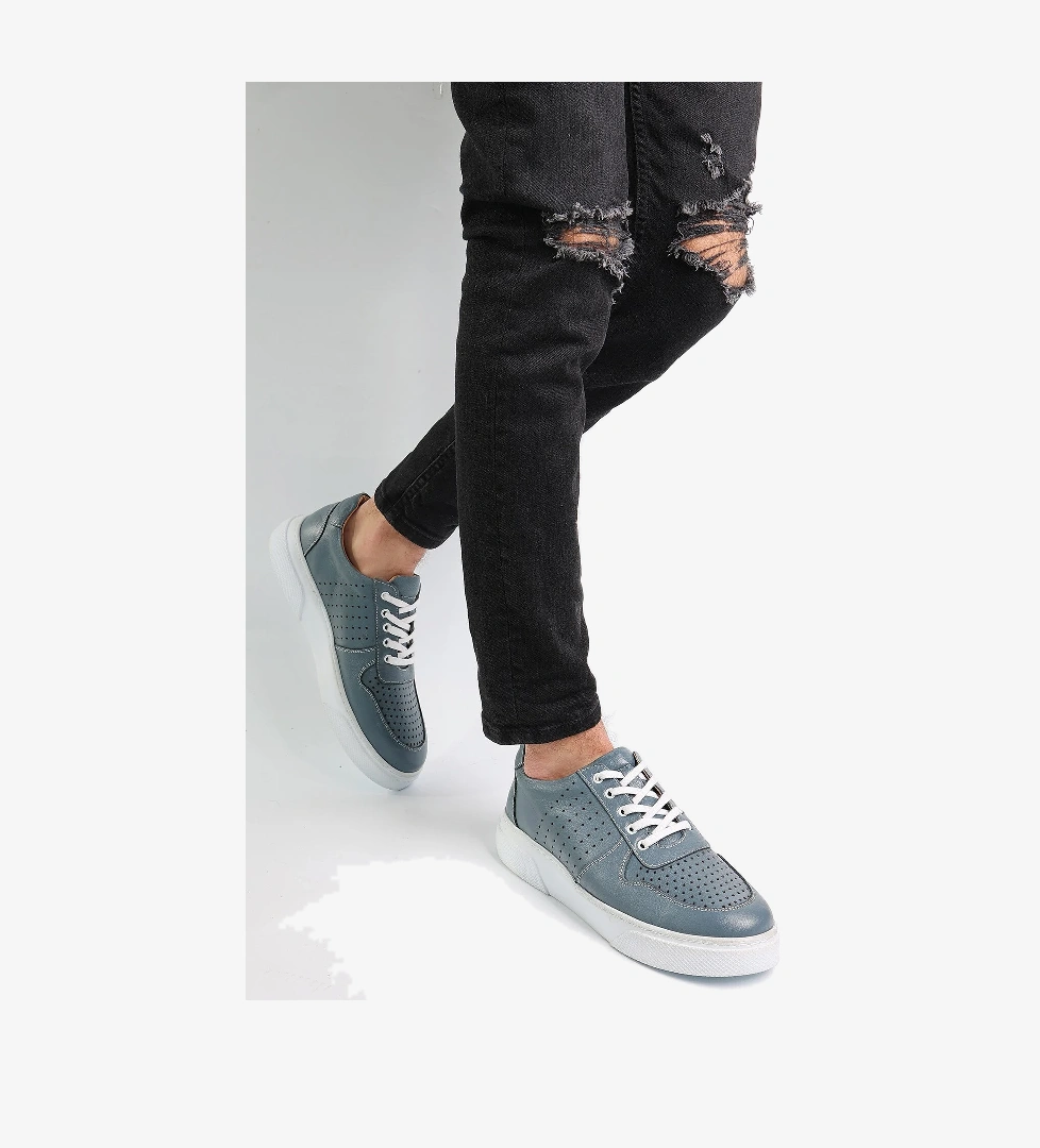 Tomiross Profly Erkek Hakiki Deri Kalın Taban Ortopedik Günlük Rahat Kullanım Sneaker Ayakkabı PROFLY-1320 model görseli