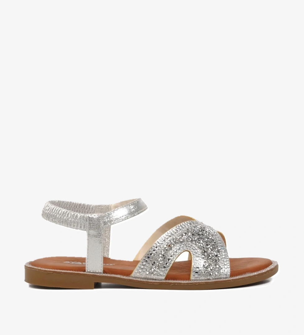 286069 Gümüş Kadın Sandalet - Görsel 1