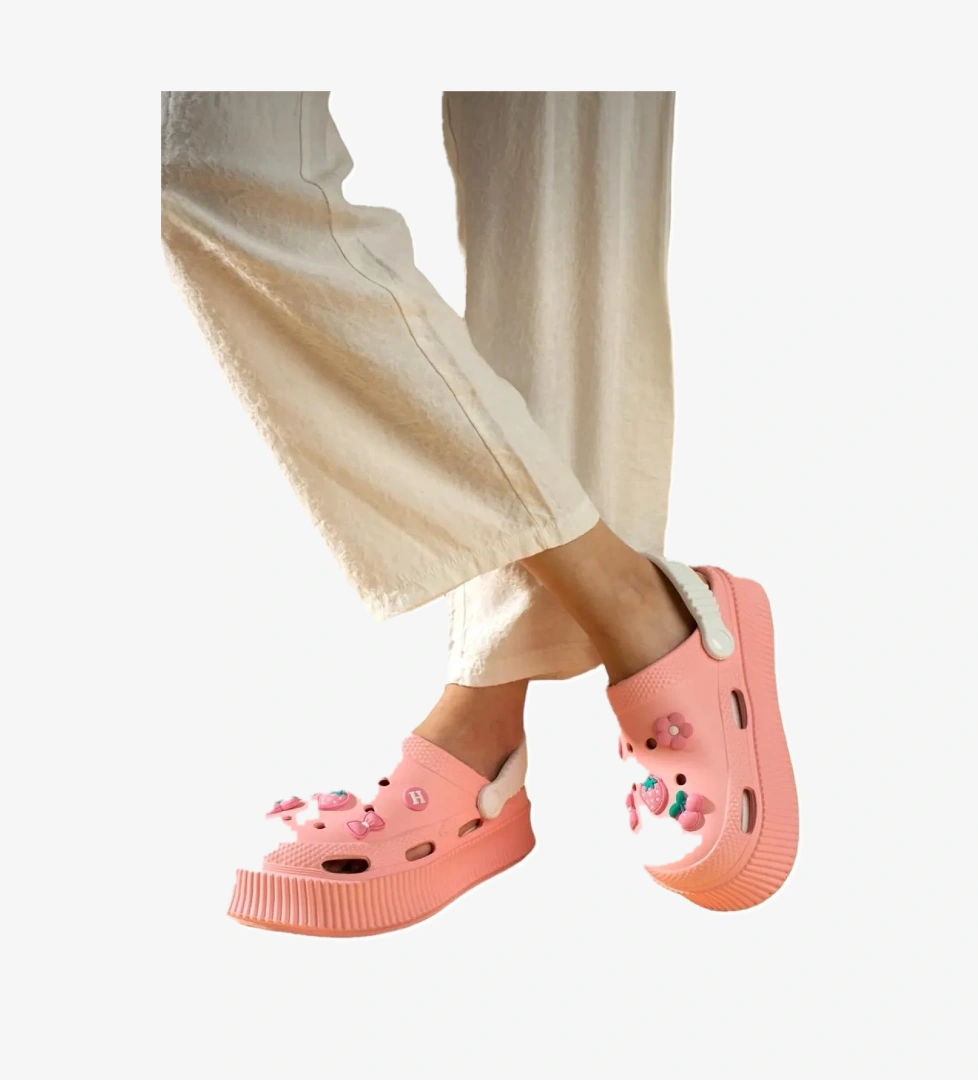 Liger Yüksek Comfort Taban Kadın Sandalet - Beyaz model görseli