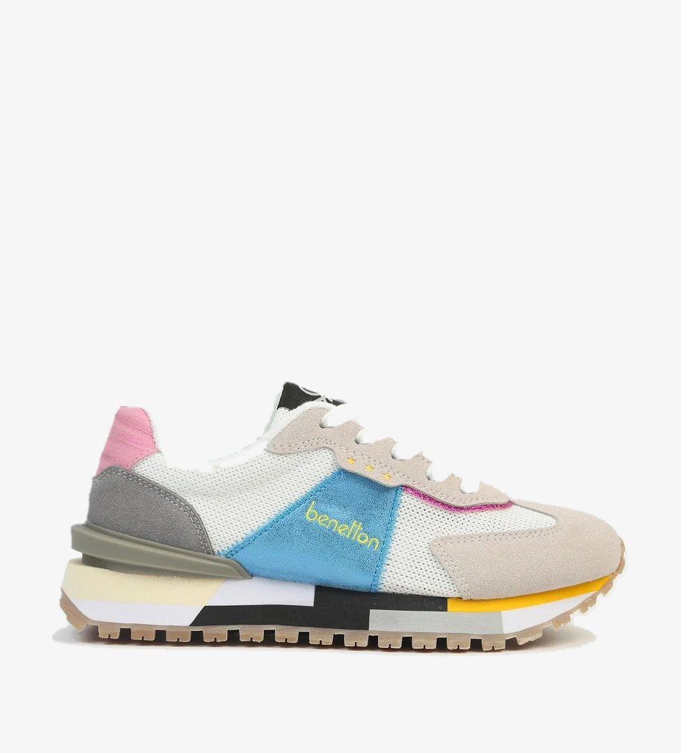 ®| İTHAL Kadın Beyaz Mavi Spor Ayakkabı BNI-10009