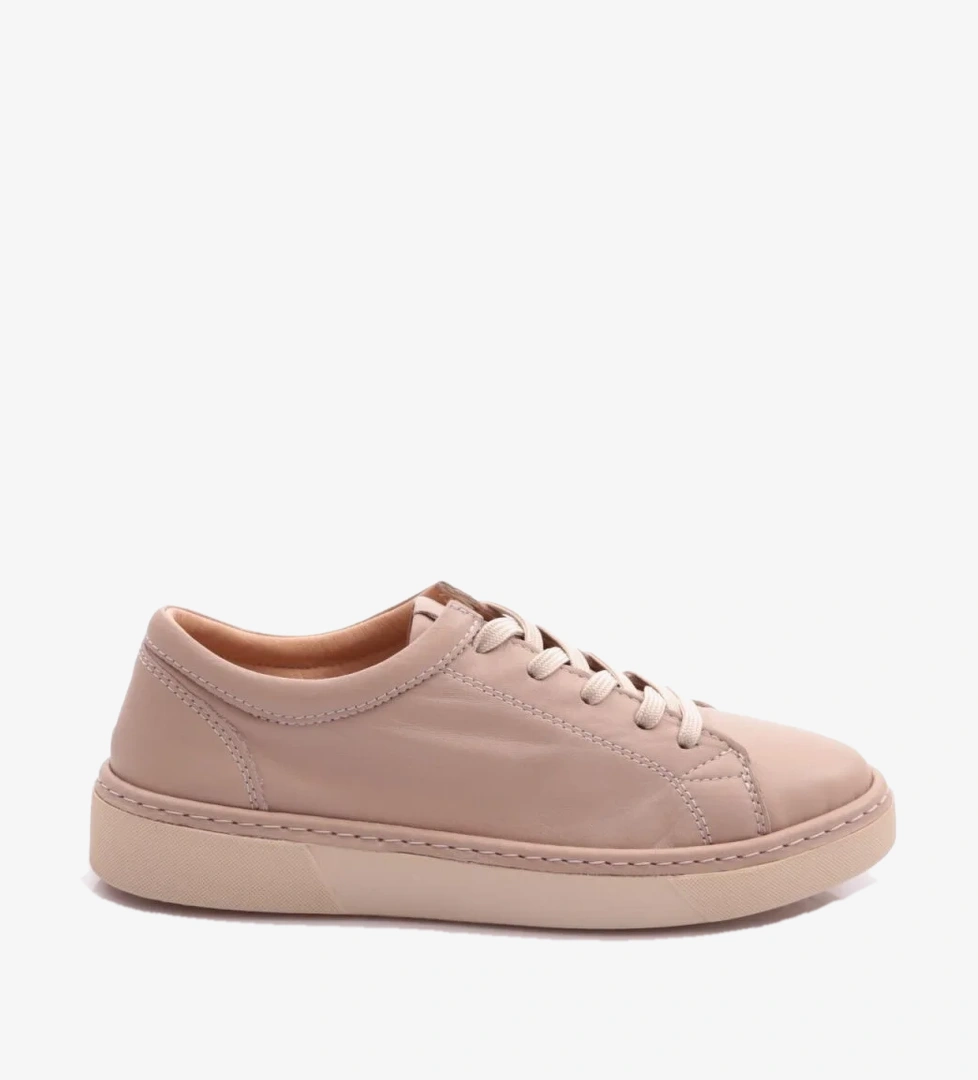 DGN 455 Kadin Düz Taban Bağcikli Sneaker Ayakkabi