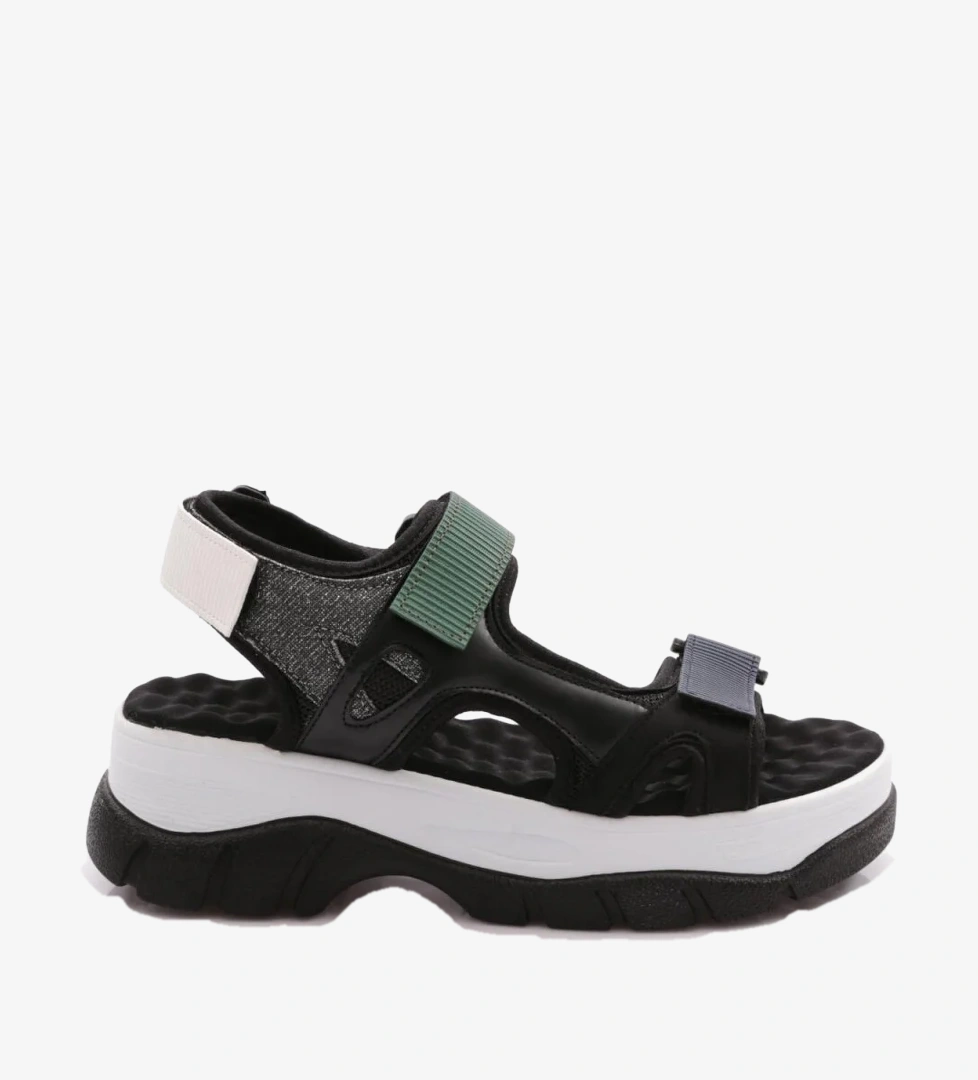 DGN 4740-22Y Kadin Kalin Taban Cirtli Sandalet