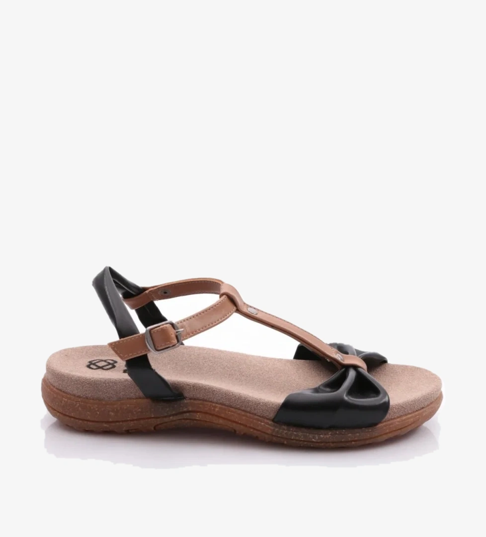 2512 Kadin Düz Taban Bilekten Bağlama Sandalet