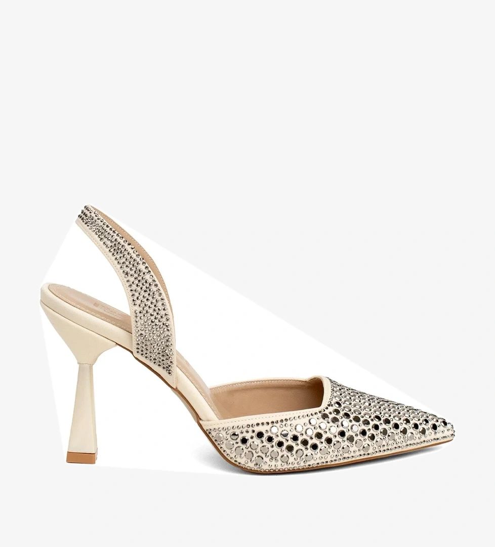 Miss Park Moda PM456 K002 Kadın Abiye Ayakkabı Ten model görseli