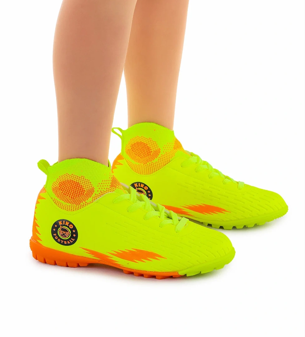 Tusa FHS Boğazlı Halı Saha Erkek Çocuk Futbol Ayakkabı Sarı - Turuncu