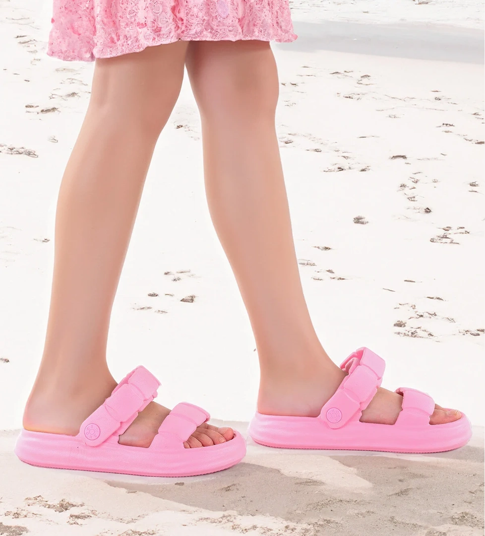 Kiko Kids Kiko Kids Pembe Eva Plaj Havuz Okul Kreş Kız Çocuk Terlik Twg 252 Gül Kurusu Sandalet & Terlik | Flo Pembe - 1. görsel