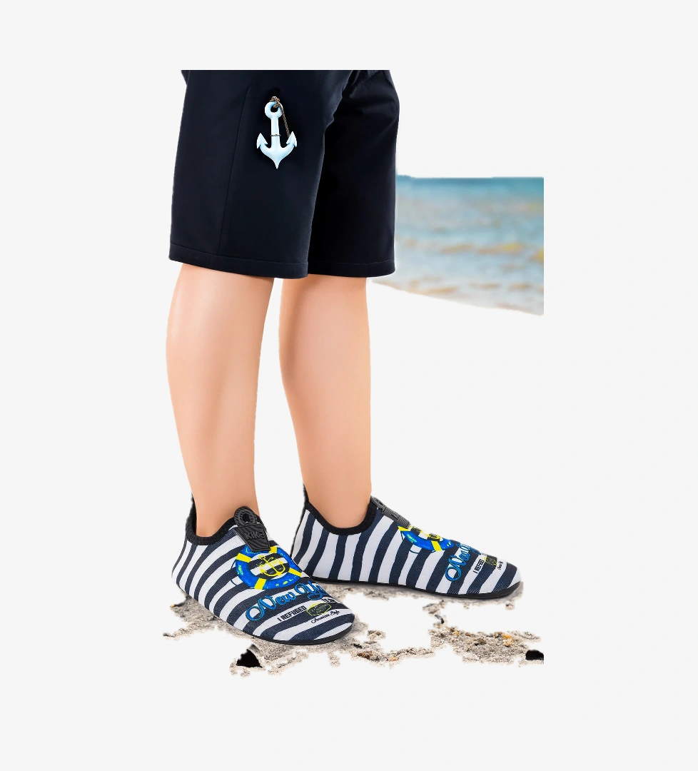 Newyork Havuz Plaj Erkek Çocuk Deniz Ayakkabısı Siyah