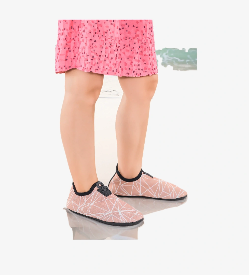 Prizma Havuz Plaj Kız Çocuk Deniz Ayakkabısı Camel - Beyaz