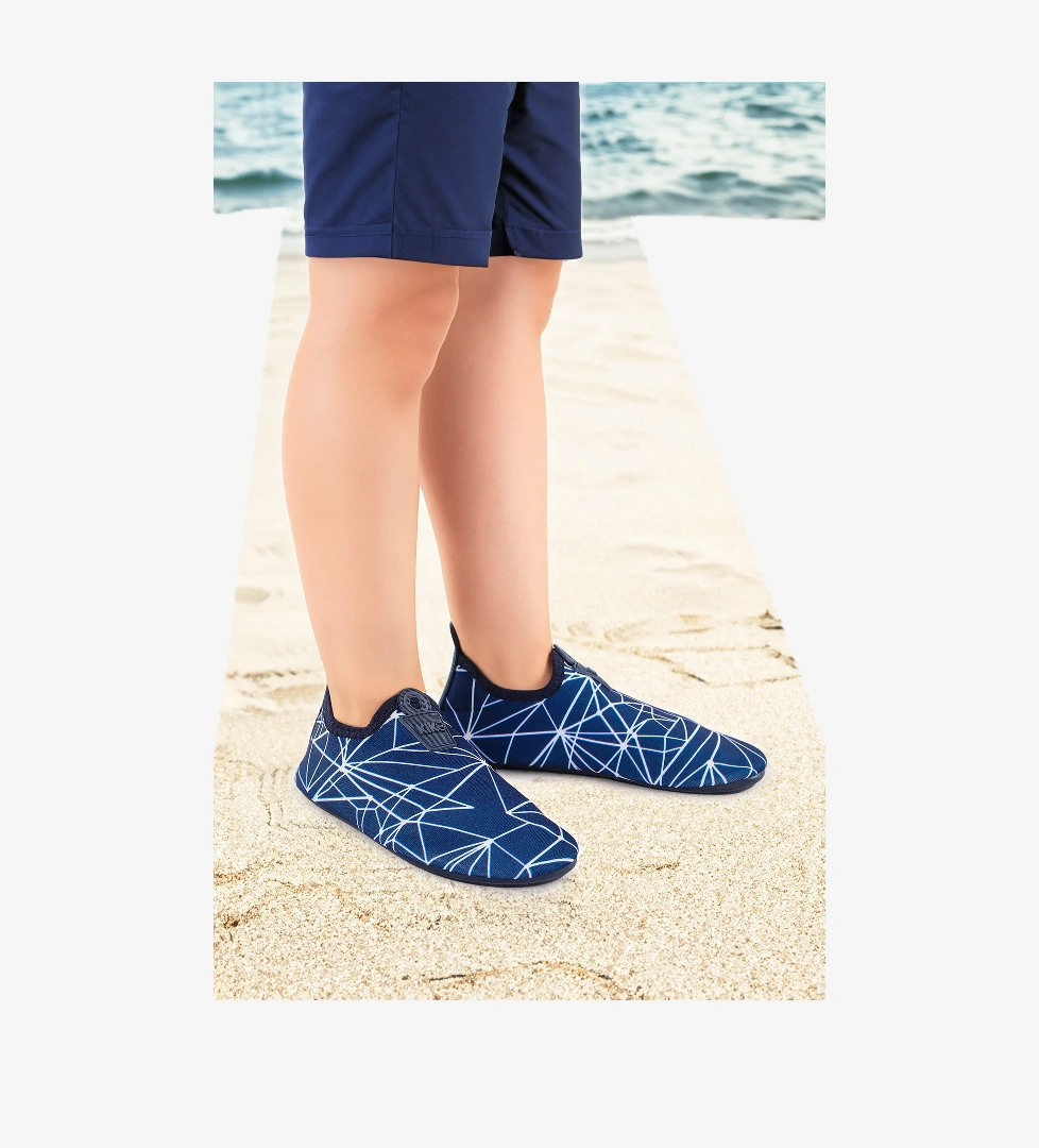 Prizma Havuz Plaj Erkek Çocuk Deniz Ayakkabısı Lacivert - Beyaz