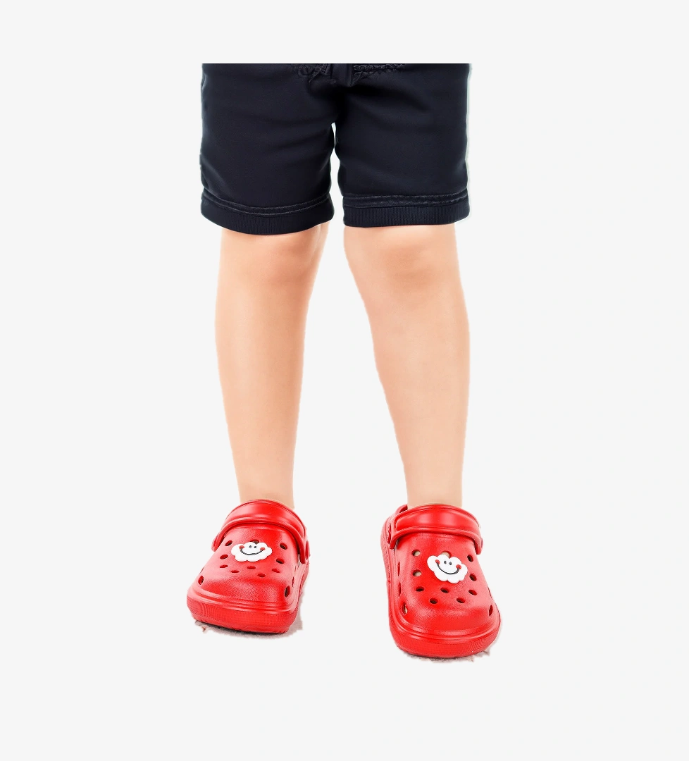 Bester Eva Plaj Havuz Okul Kreş Erkek Çocuk Terlik Kırmızı