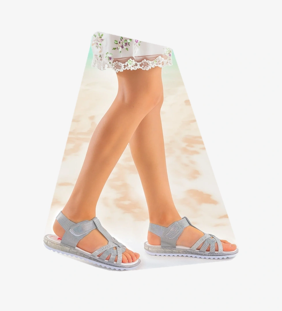 Kız Çocuk Sandalet Arz 2350 Gümüş