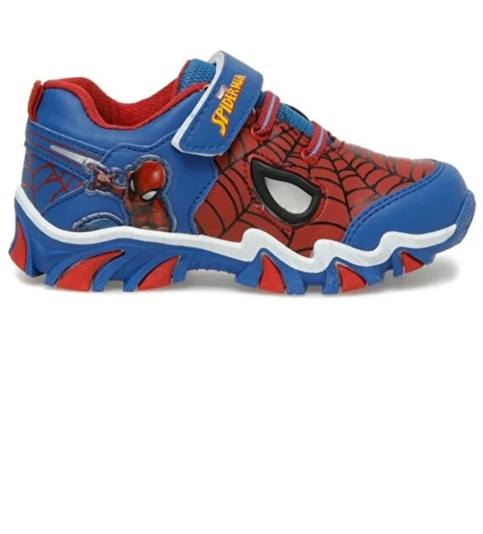 Spiderman Masko Ortopedik Işıklı Çocuk Spor Ayakkabı - Görsel 1