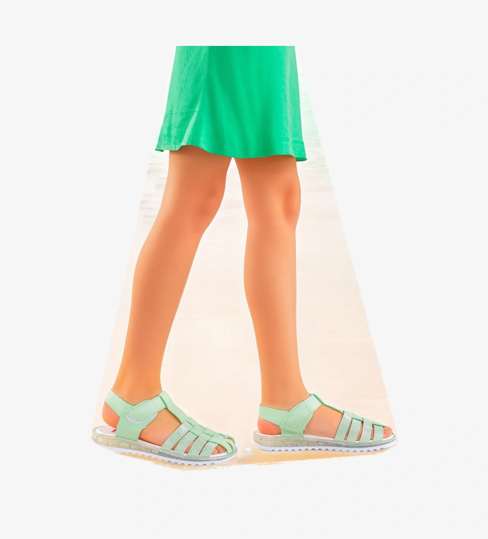 Kız Çocuk Sandalet Arz 2348 Mint Yeşili - Görsel 1