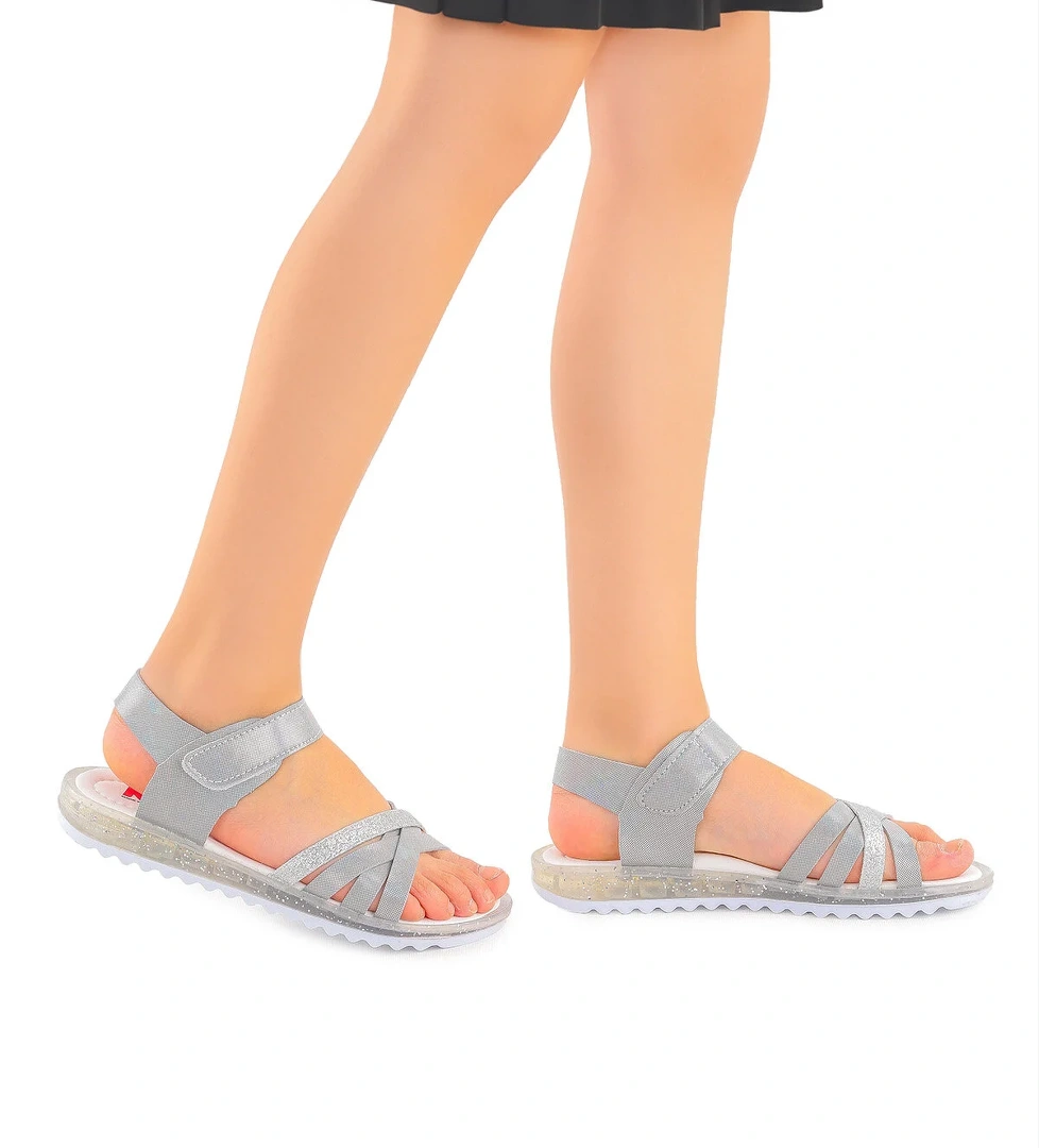 Kız Çocuk Sandalet Arz 2346 Gümüş - Görsel 1