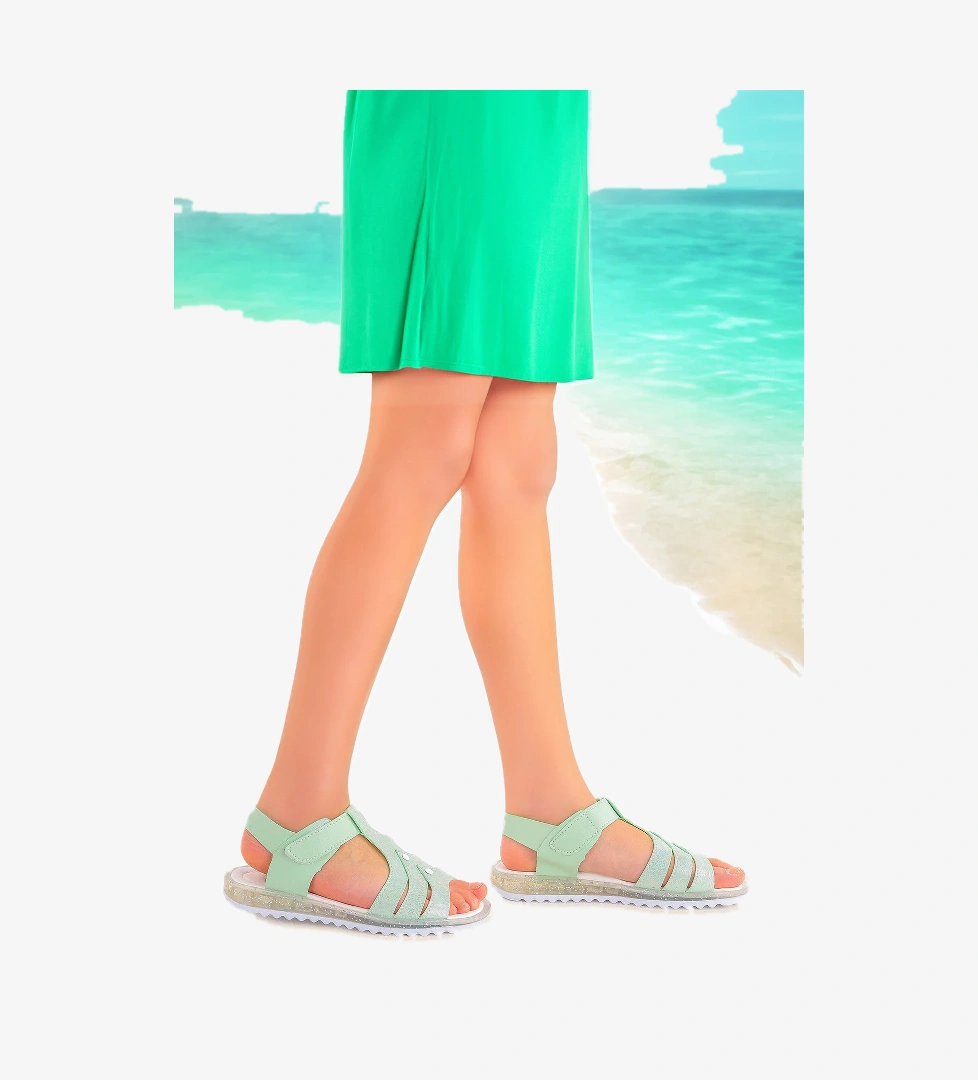 Kız Çocuk Sandalet Arz 2354 Mint Yeşili