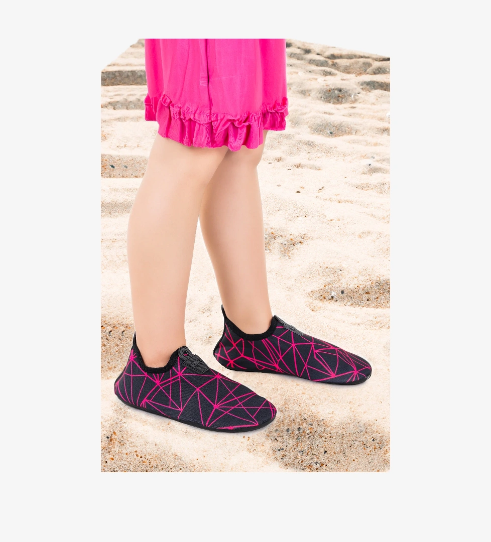 Prizma Havuz Plaj Kız Çocuk Deniz Ayakkabısı 7515 Siyah - Fuşya - Görsel 1