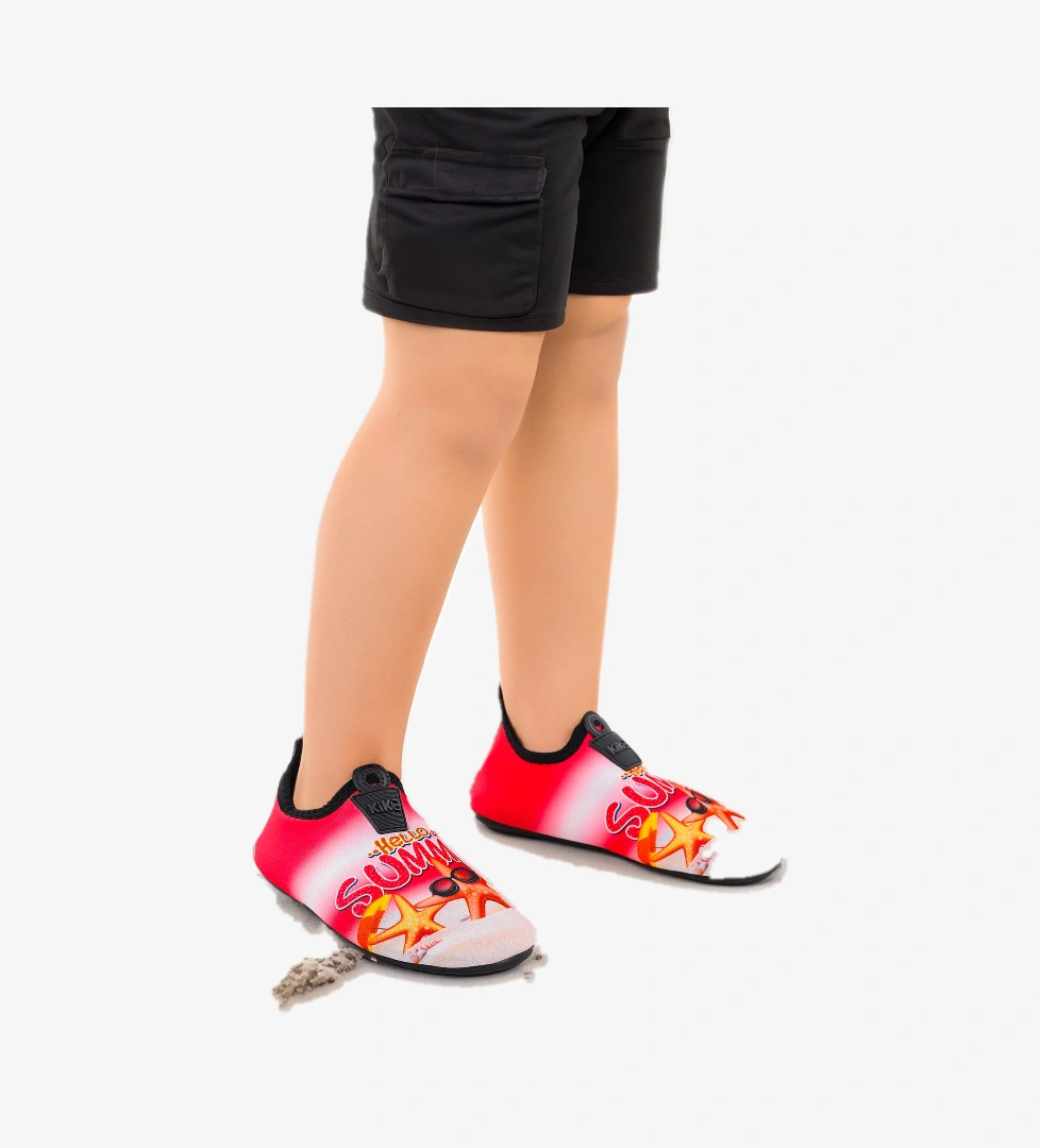 Summer Havuz Plaj Kız Çocuk Deniz Ayakkabısı 7531 Kırmızı - Görsel 1