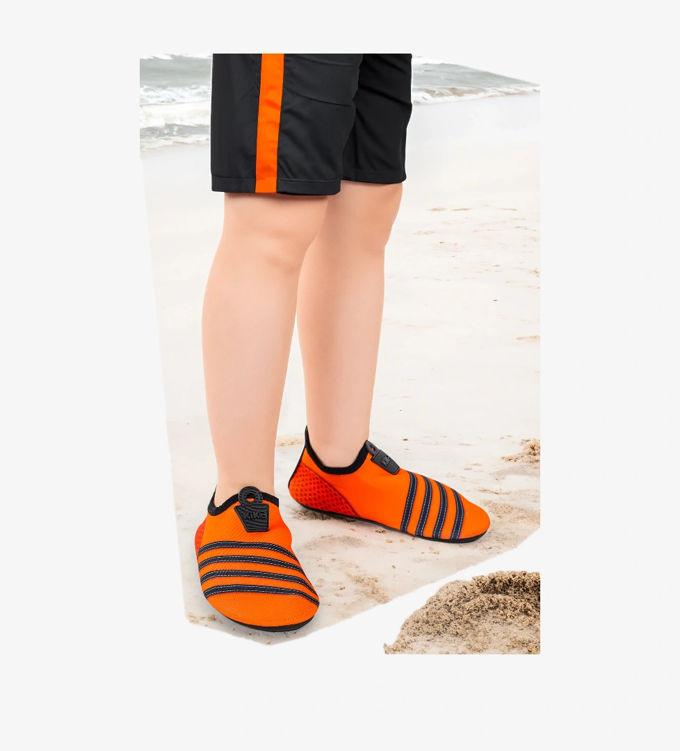 Enigma Havuz Plaj Erkek Çocuk Deniz Ayakkabısı 7501 Turuncu - Siyah