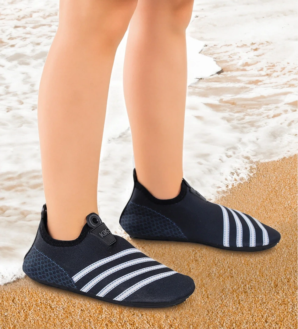 Enigma Havuz Plaj Erkek Çocuk Deniz Ayakkabısı 7501 Siyah - Beyaz