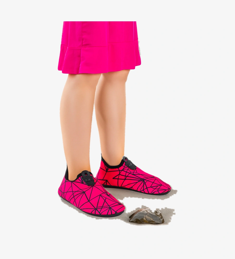 Prizma Havuz Plaj Kız Çocuk Deniz Ayakkabısı 7515 Fuşya - Siyah