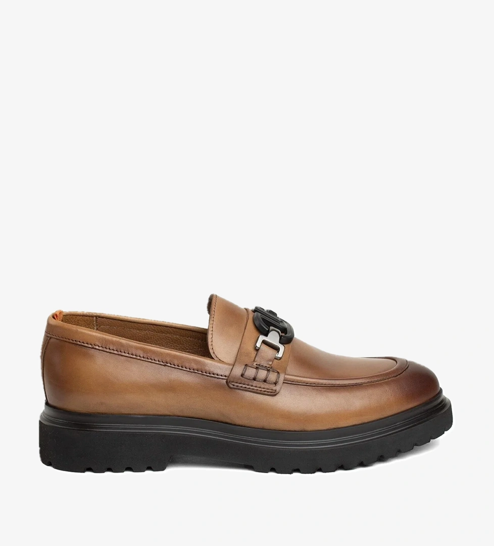 Marcomen 19578 Erkek Hakiki Deri Loafer Ayakkabı Taba model görseli