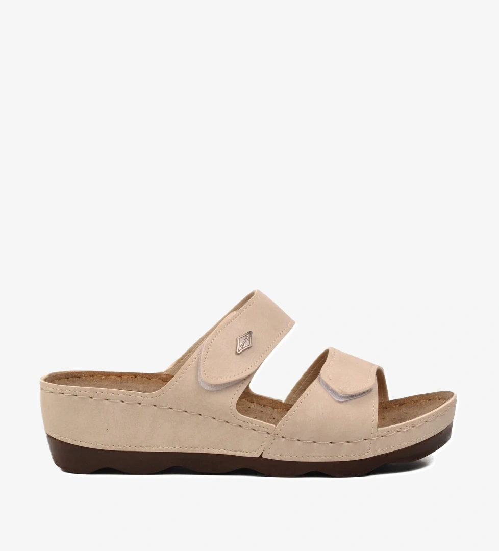 37-976 Bej Kadın Terlik - Görsel 1