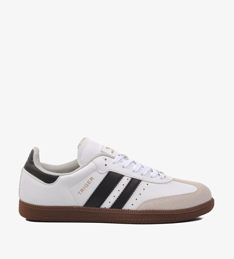 Triger Beyaz-Siyah Unisex Sneaker - Görsel 1