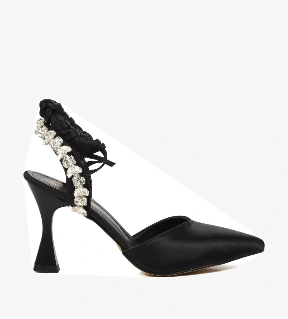 461014 Siyah Kadın Abiye Ayakkabı - Görsel 1