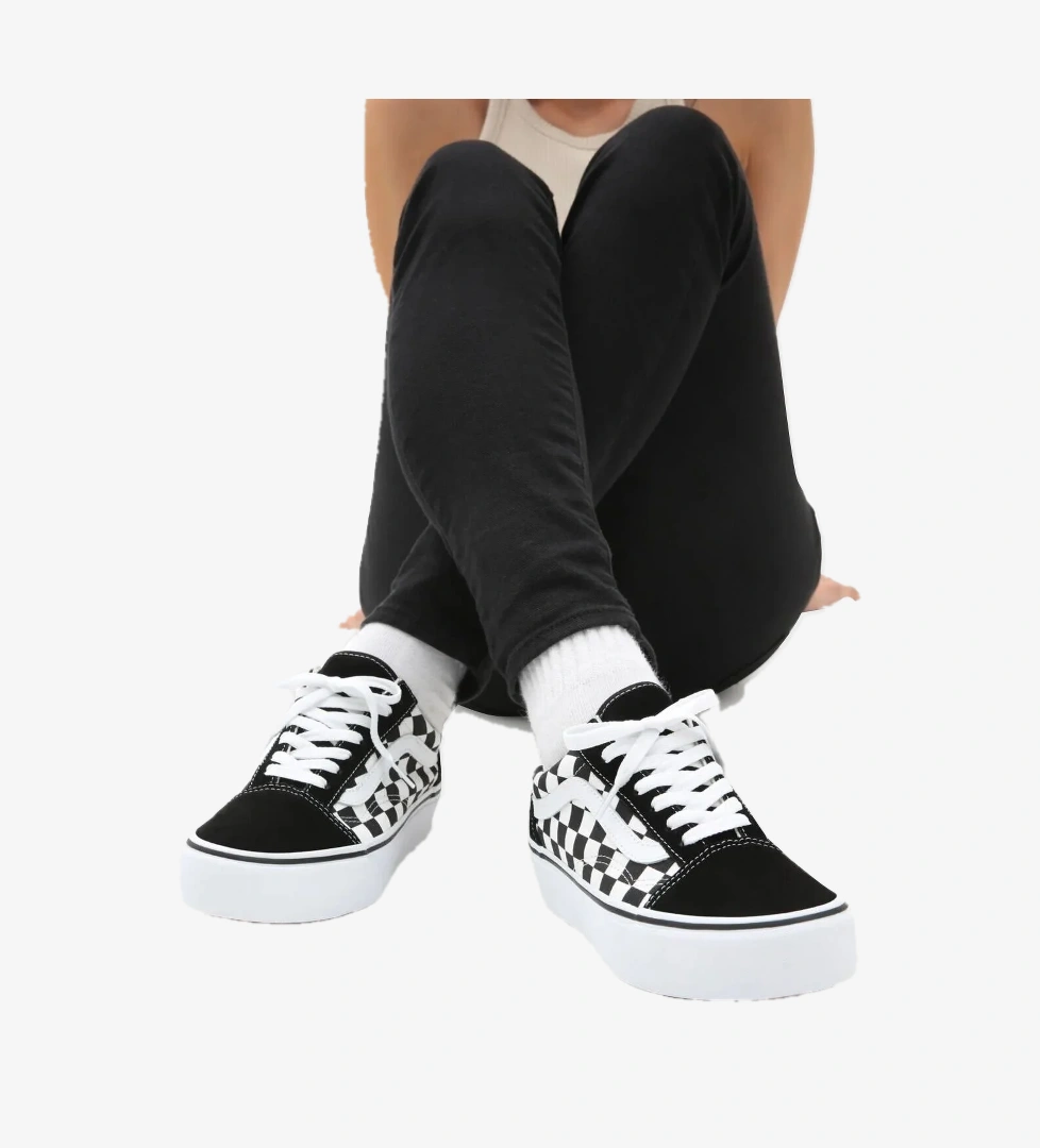 Bayan Ayakkabı VN0A3B3UHRK1 SİYAH-BEYAZ