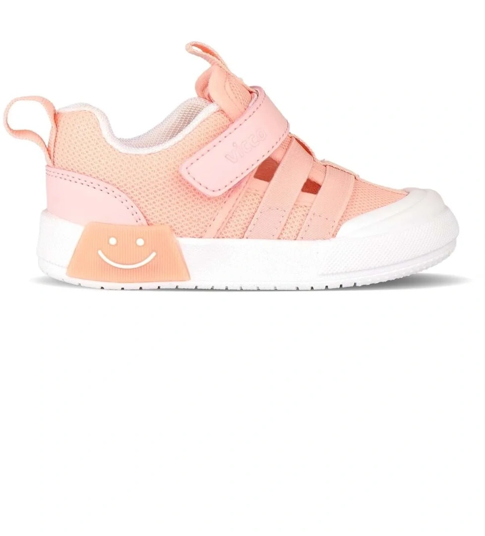 Vicco Vicco Pembe Momo Işıklı Ortopedik Çocuk Ayakkabı Pudra Sneaker | Flo Pembe - 1. görsel