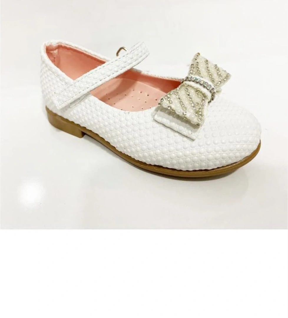 9102-24 Baskı Deri Fashion Kız Çocuk Babet 26-30 - Görsel 1