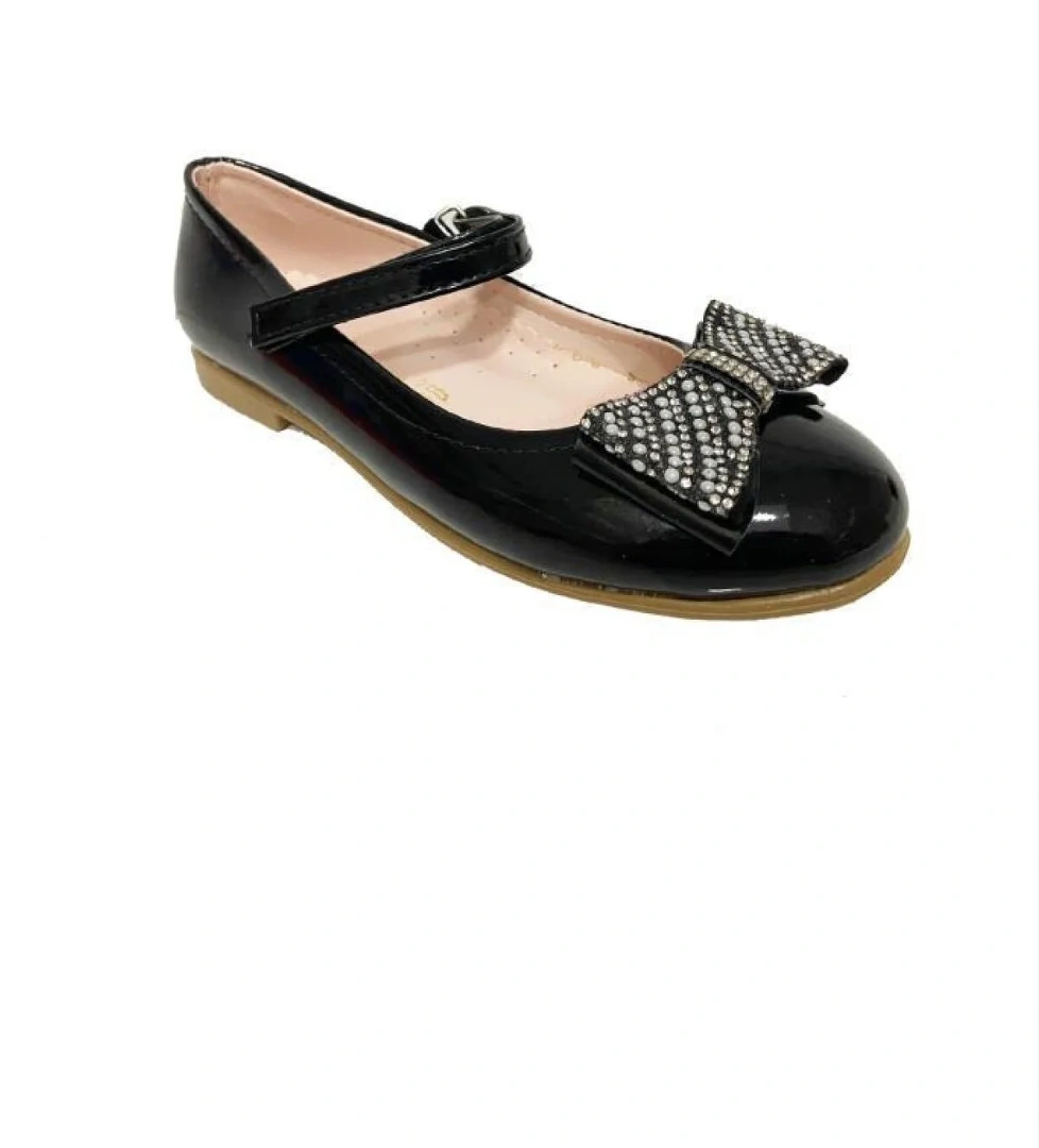 9101-24 Rugan Deri Fashion Kız Çocuk Babet 31-36 - Görsel 1