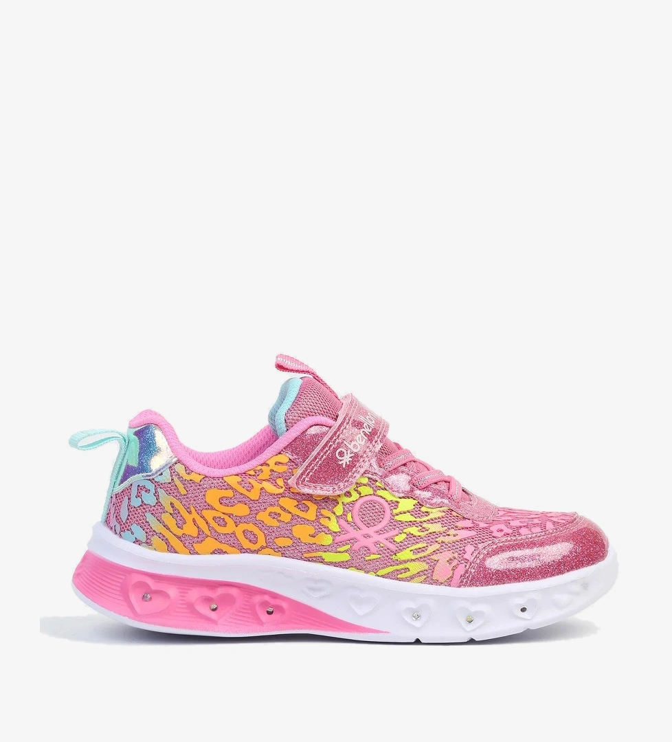 ® İTHAL Fusya Işıklı Çocuk Spor Ayakkabı BNI-10181 - Görsel 1