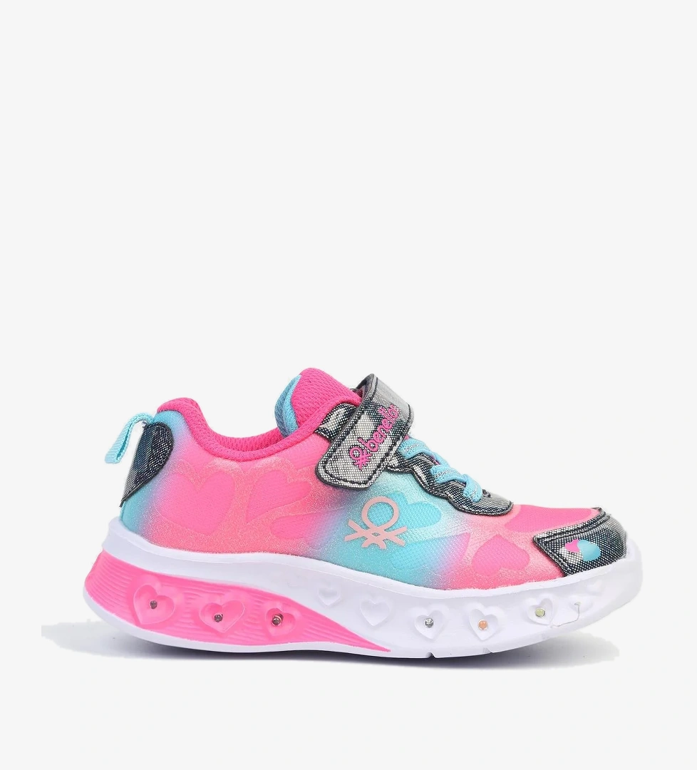 ® İTHAL Fusya Mavi Işıklı Çocuk Spor Ayakkabı BNI-10127