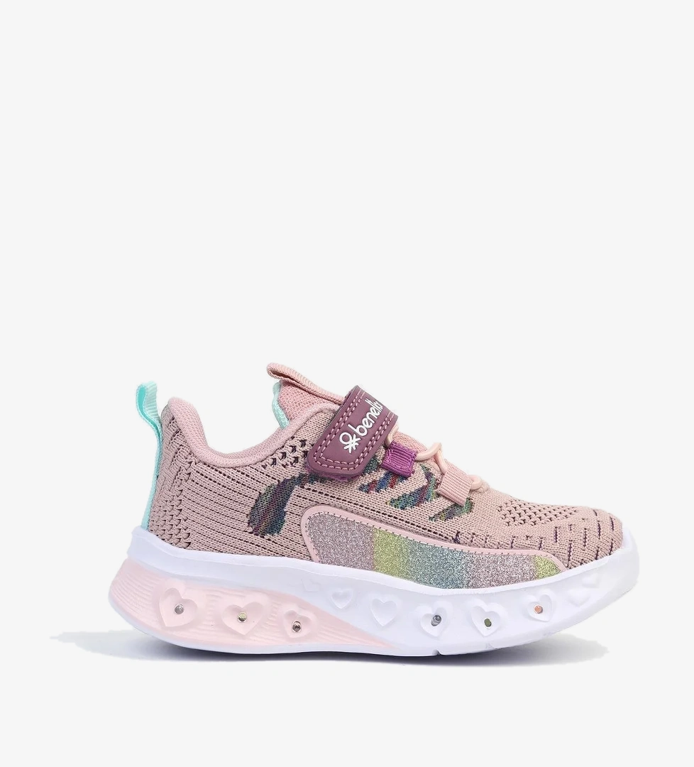 ® İTHAL Pudra Işıklı Çocuk Spor Ayakkabı BNI-10124