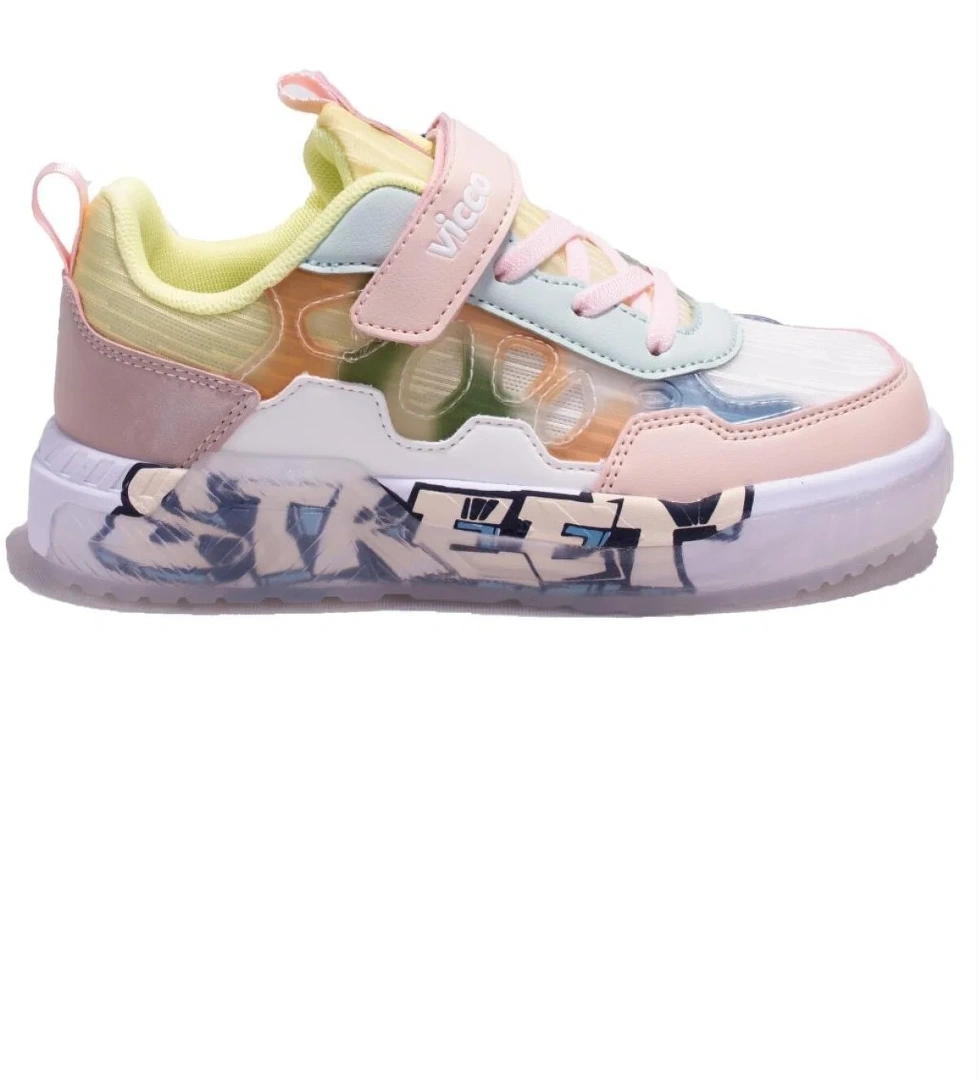 Vicco Bita 346F24Y128 Pudra Ortopedik Kız Çocuk Spor Ayakkabı model görseli